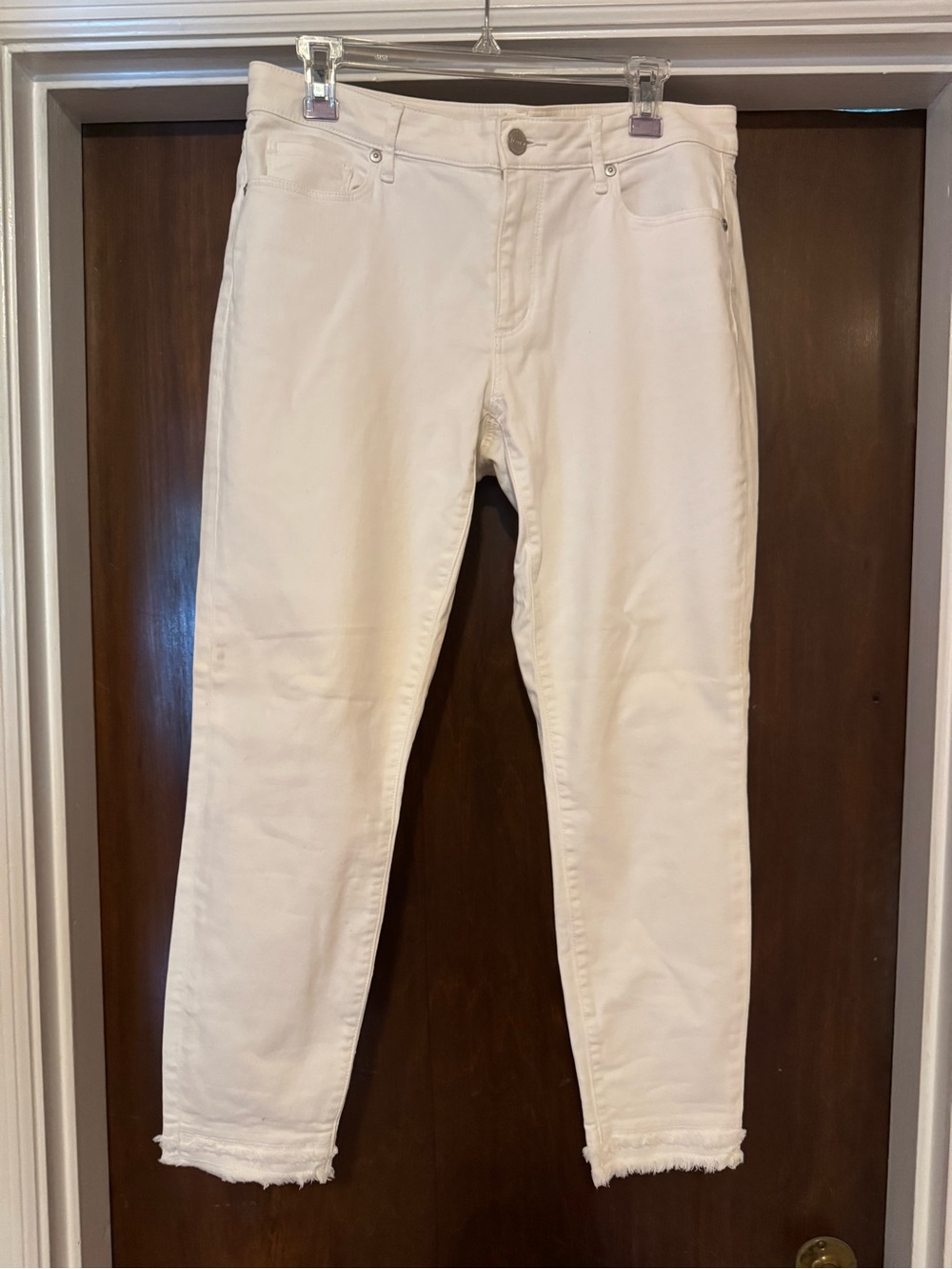 Loft Curvy Skinny White Pants - Size 8